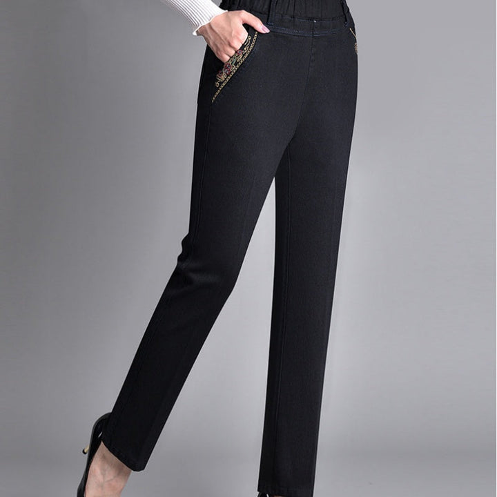 Gaile™ – Women's Jeans with Side Pockets and an Elasticated Waistband